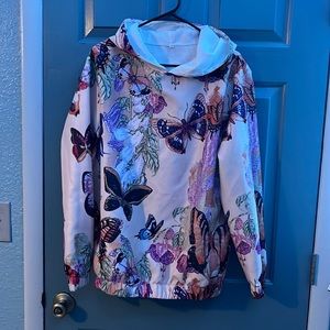 Butterfly print hoodie